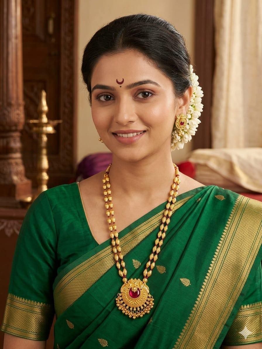 Long Haar With Necklace AJP2026-99