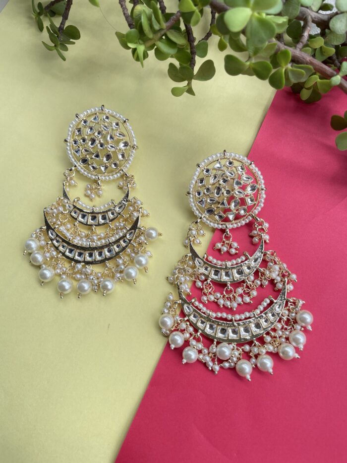 Kundan Earring With Motti Beads AJP2024-193