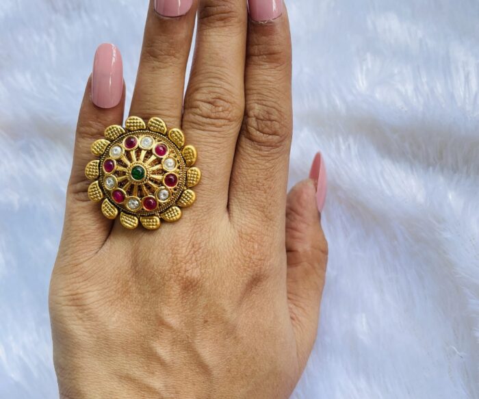 Ruby Stone Finger Ring AJP2023-349