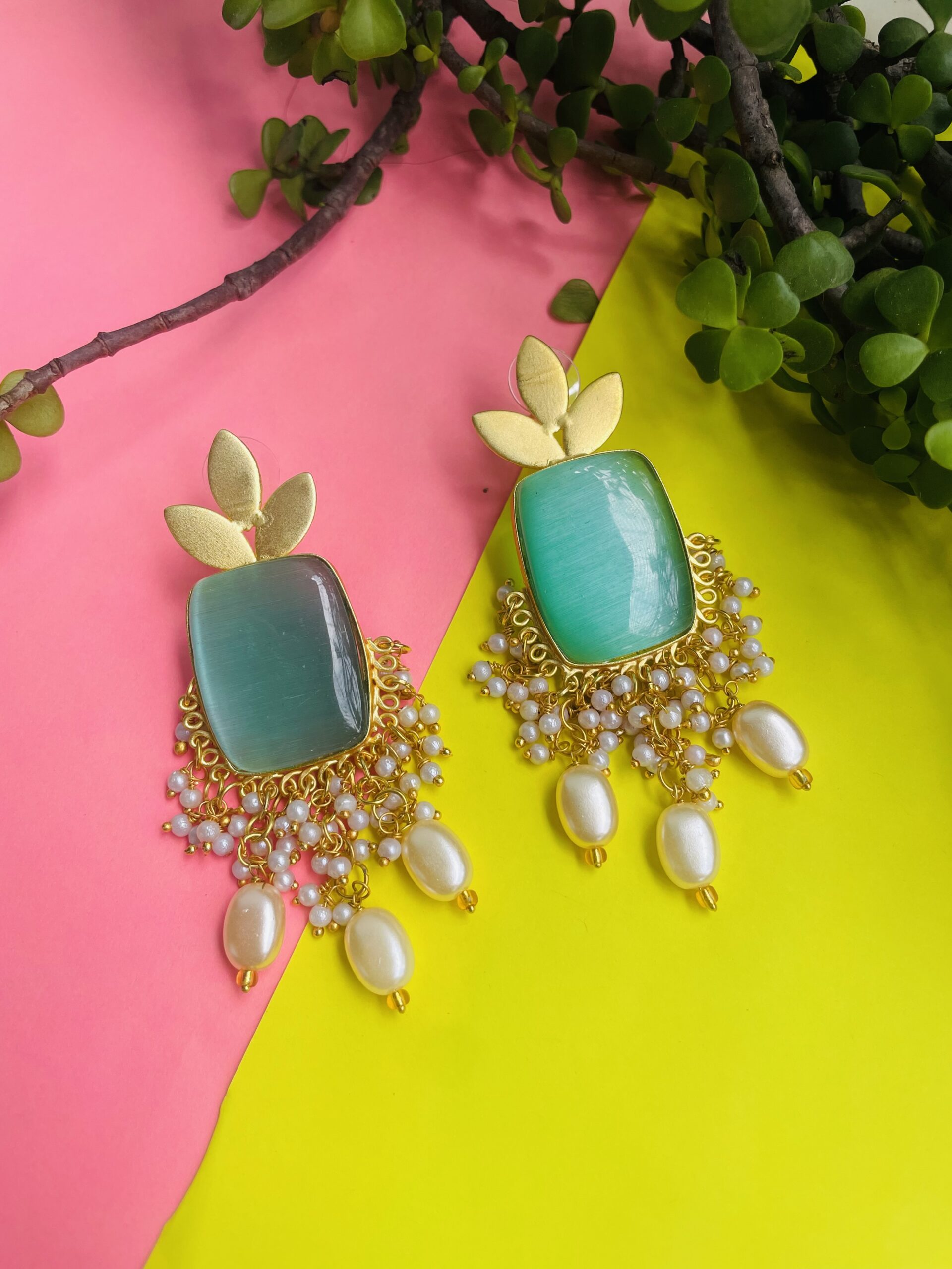 Leaves Motti Earrings AJP2023-212