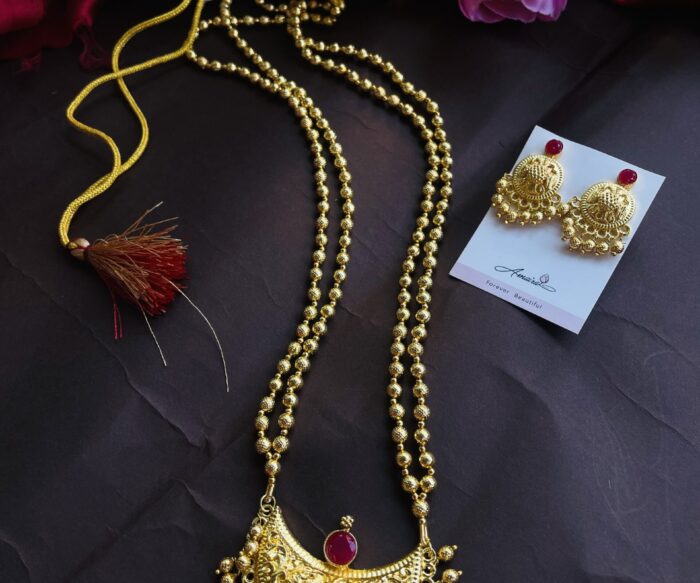 Chandarkor Maala With Earrings AJP2024-33