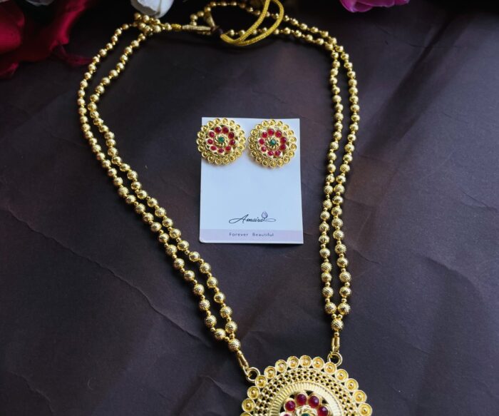 Premium Quality Maala With Earrings AJP2024- 38