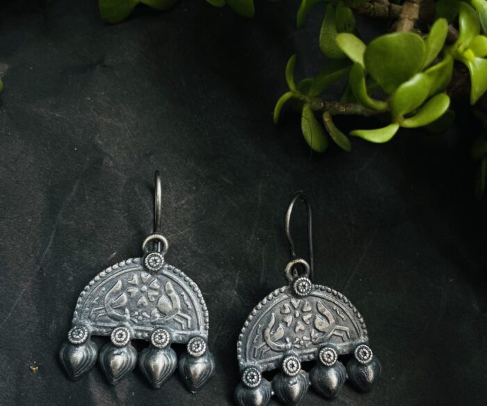 Hook Style Oxidised Earrings AJP2023-147