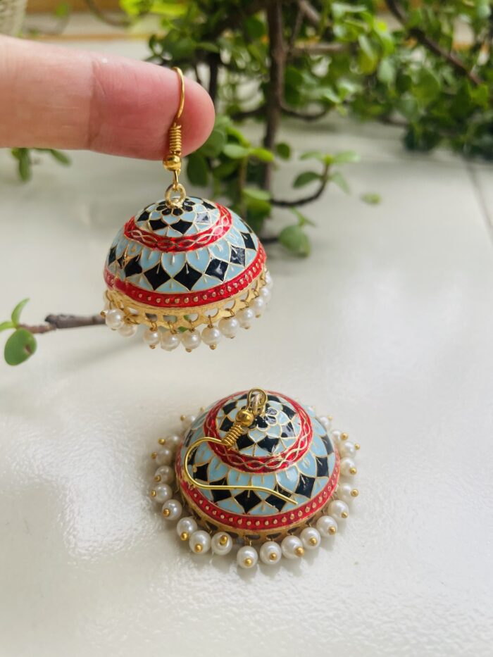 Big Size Meenakari Earrings AJP2023-245