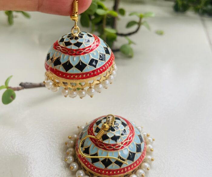 Big Size Meenakari Earrings AJP2023-245