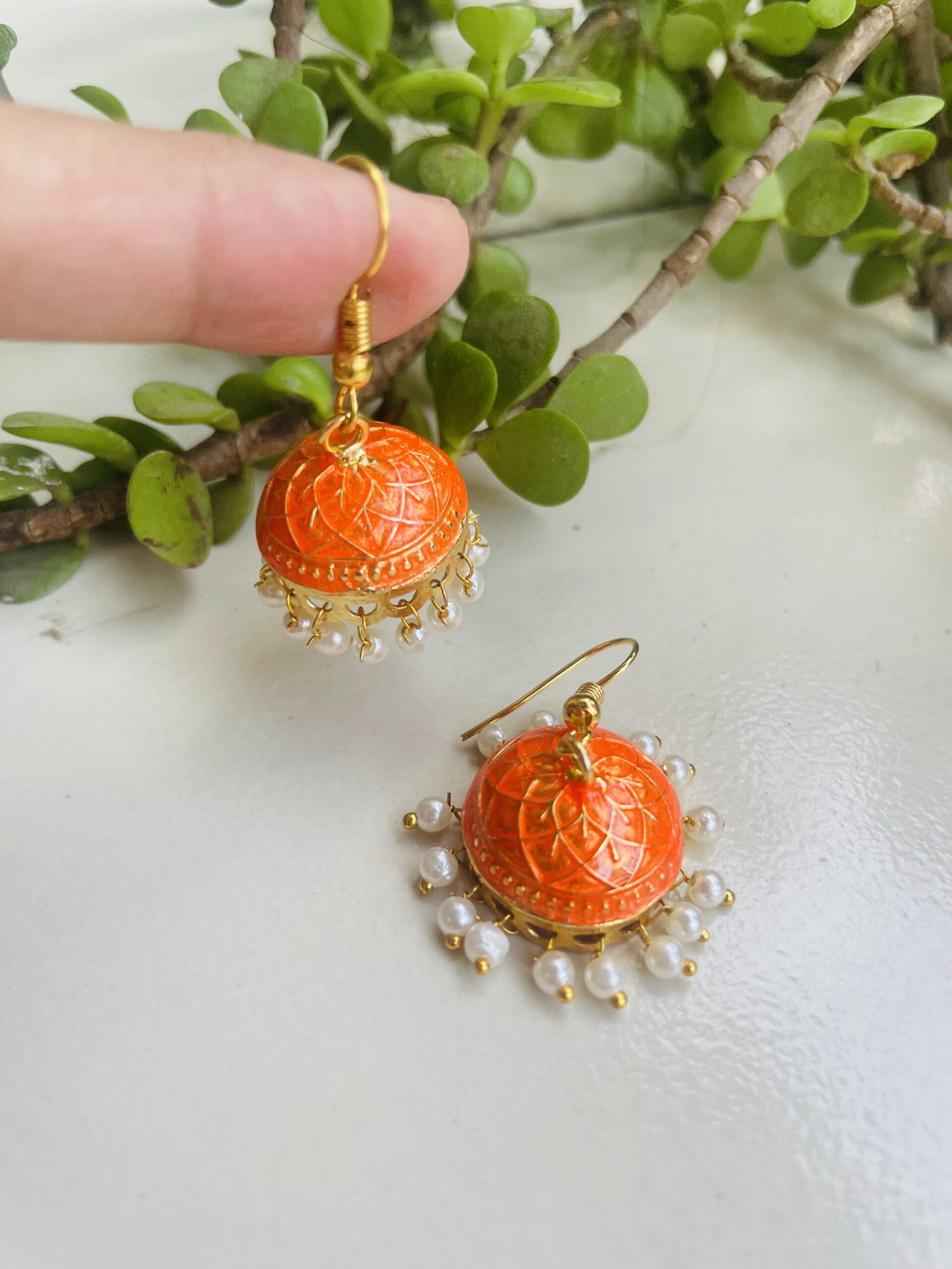 Mini Small Meenakari Jhumkas AJP2023-167
