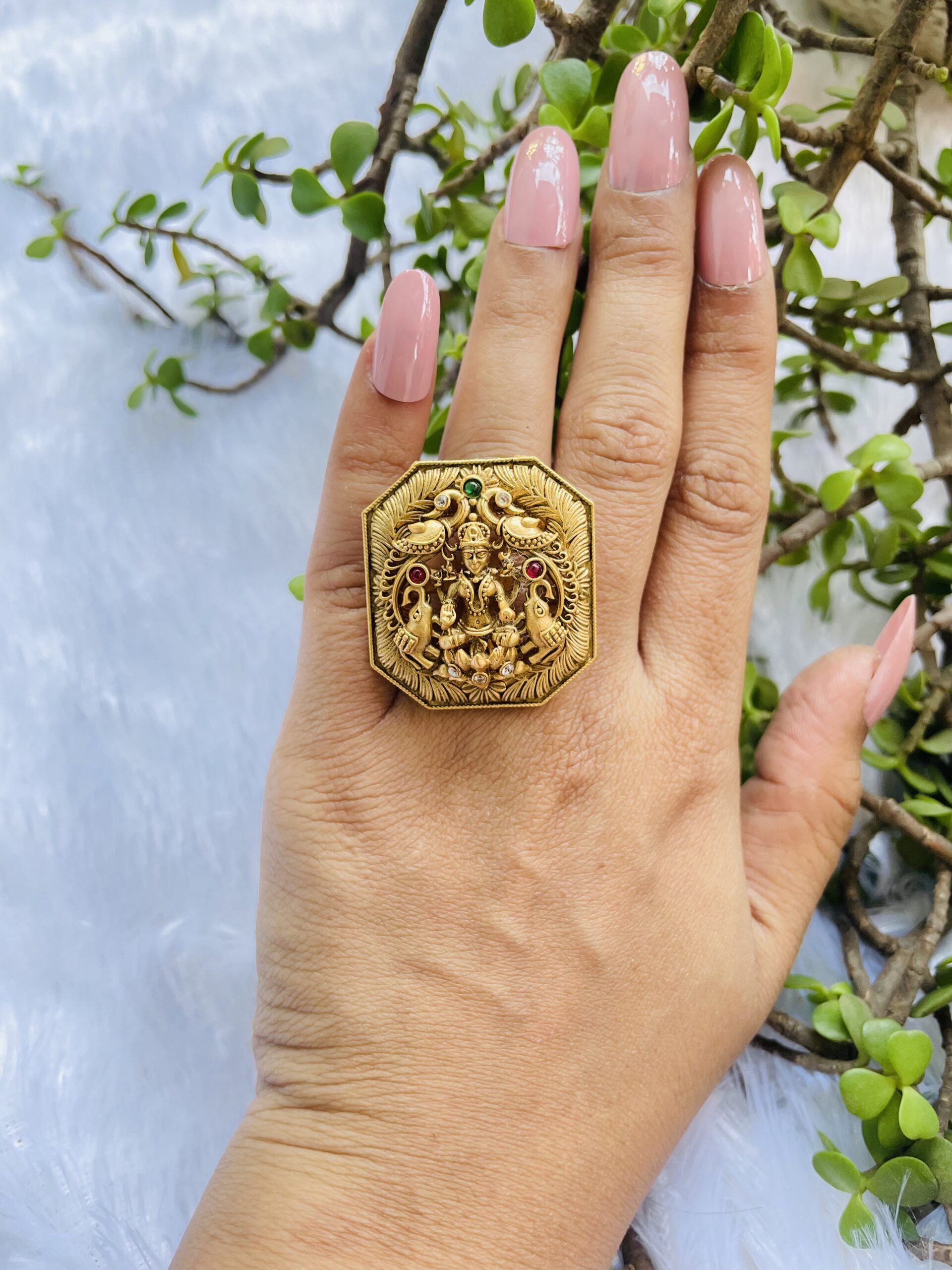 Big Size Temple Finger Ring AJP2023-342