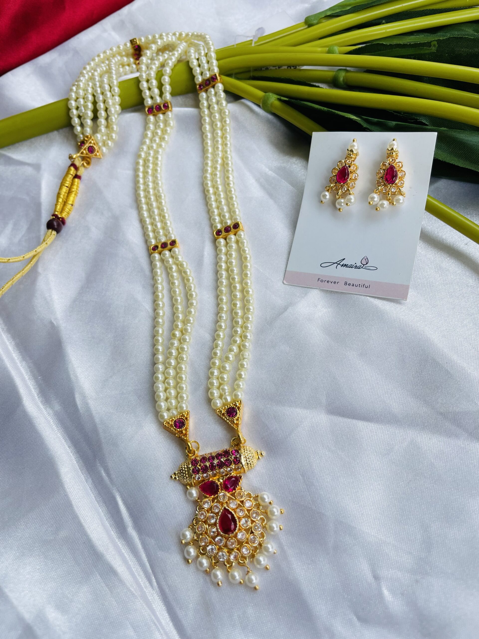 Rajkala Tanmani With Earrings AJP2024-41 - Image 2