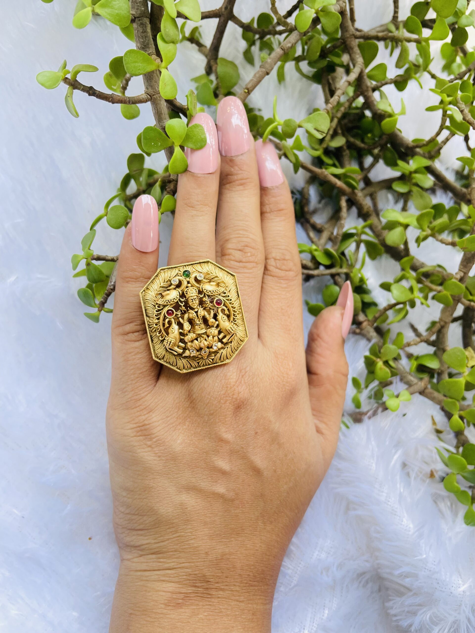 Big Size Temple Finger Ring AJP2023-342 - Image 2