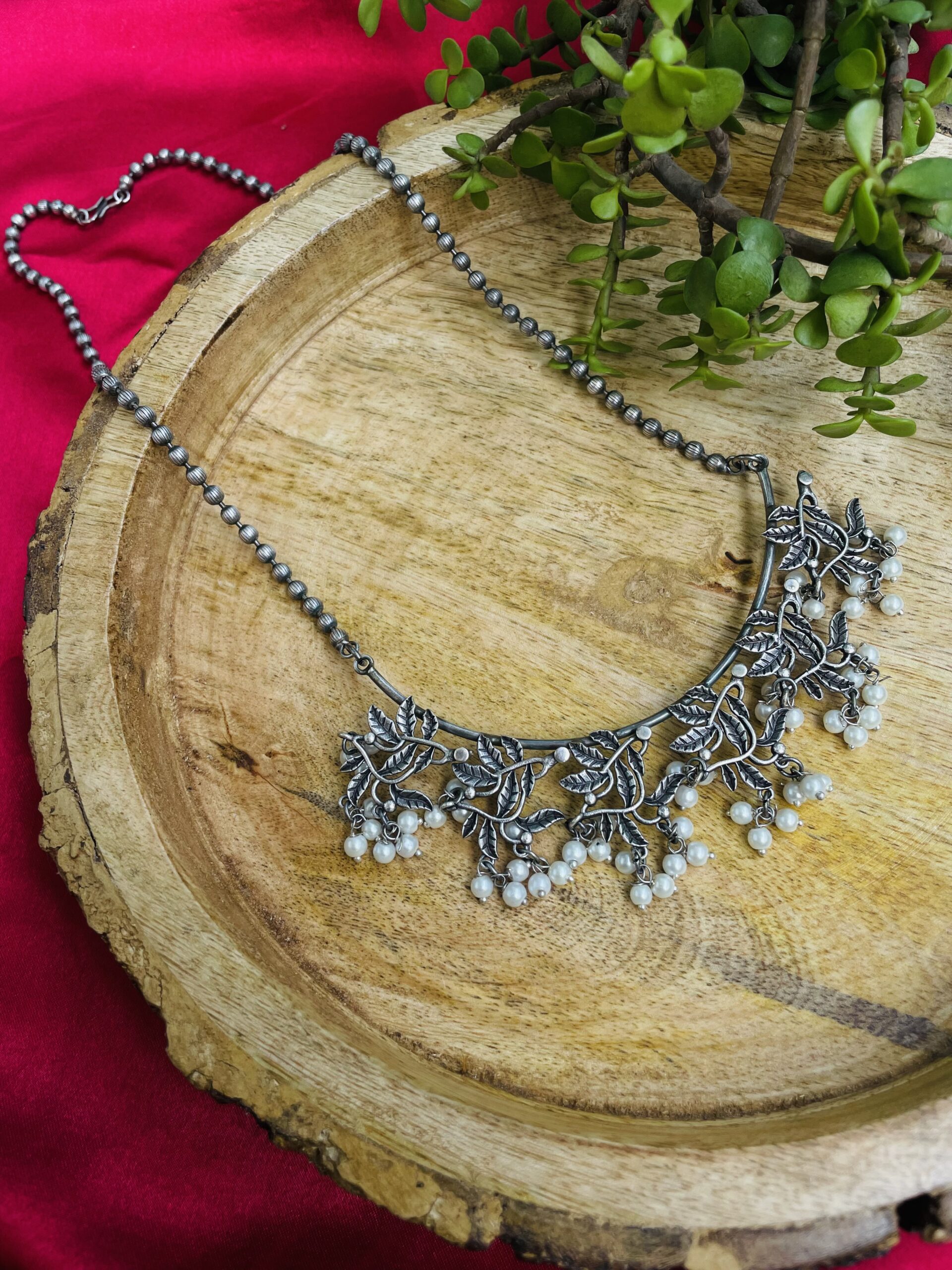 Leaf Pendant Necklace AJP2023-126 - Image 2