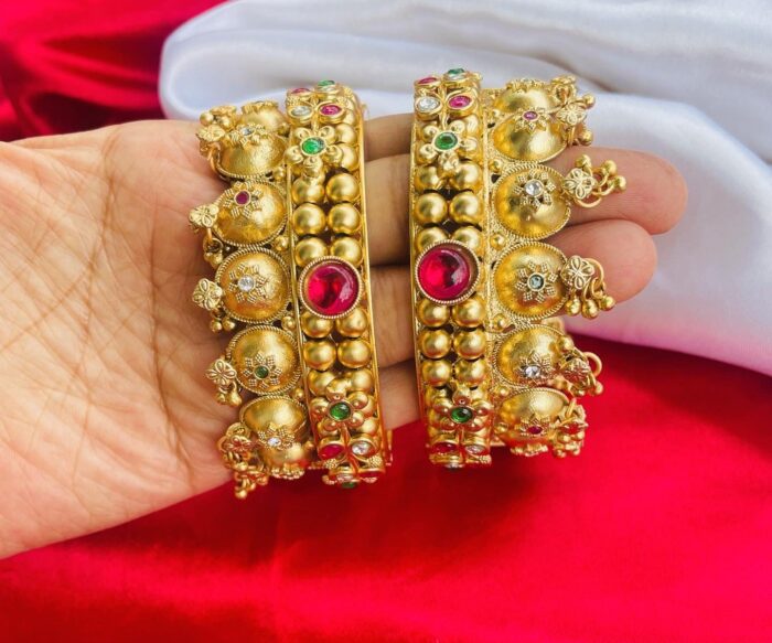 Ghungaru Rajwadi Style Bangles AJP2024-124