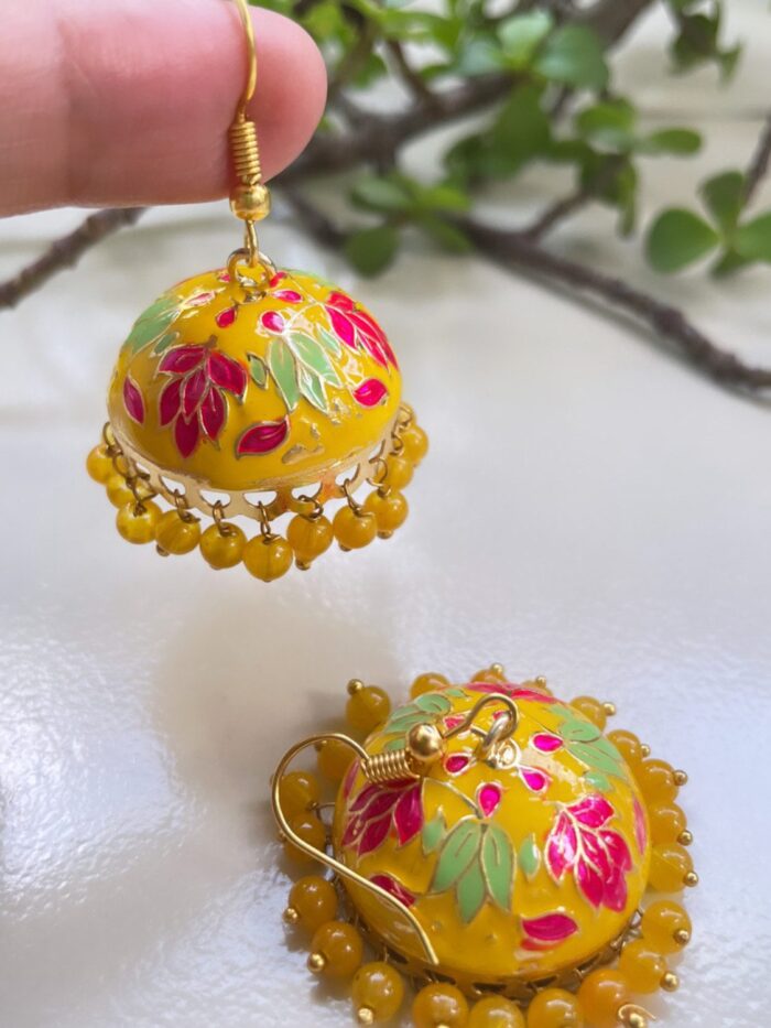 Medium Size Meenakari Jhumka AJP2023-249