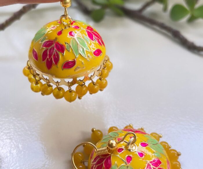 Medium Size Meenakari Jhumka AJP2023-249