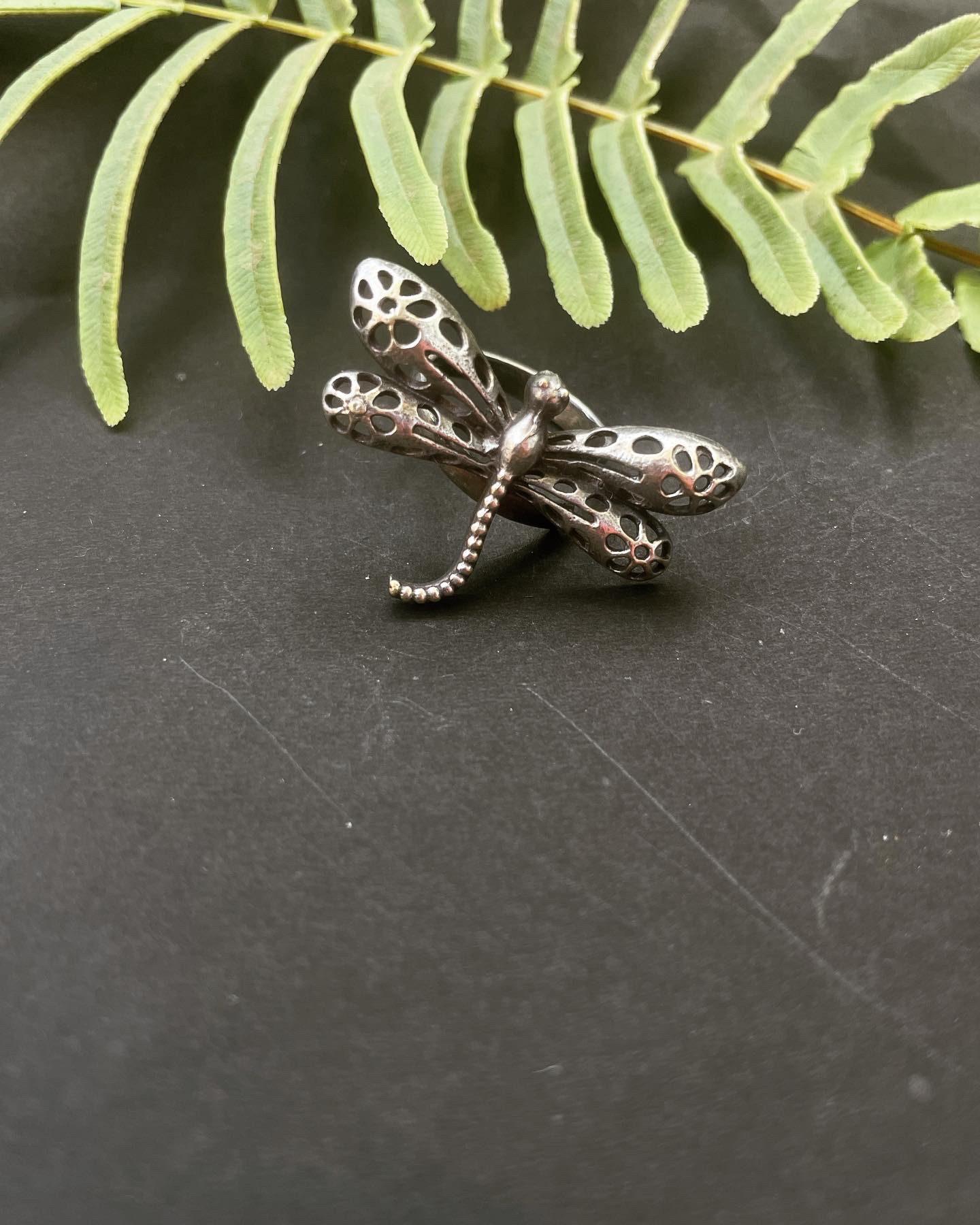 Butterfly Silver Oxidised Ring AJP2023-81 - Image 2