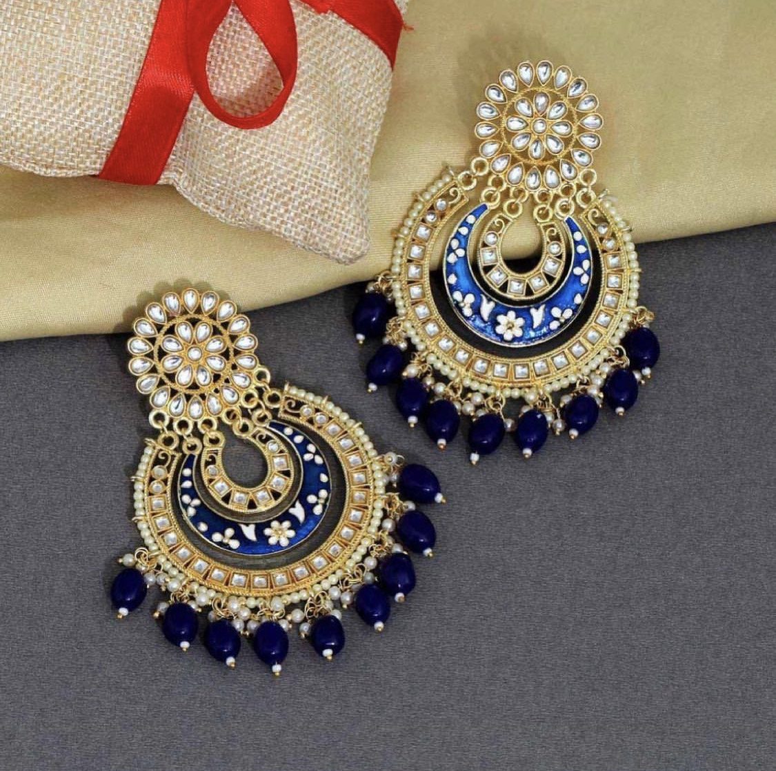 Kundan Meenakari Earring AJP2022-1
