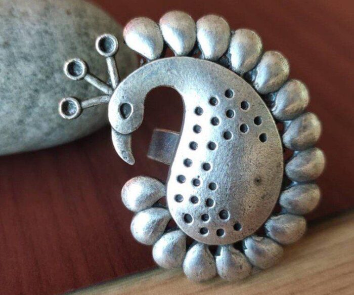 Traditional Silver Oxidised Ring AJP2023-82