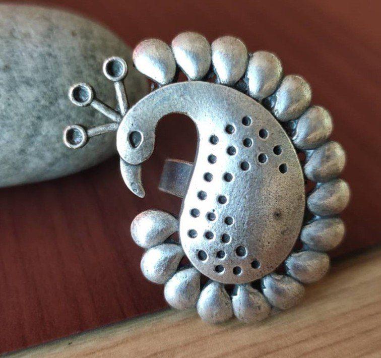 Traditional Silver Oxidised Ring AJP2023-82