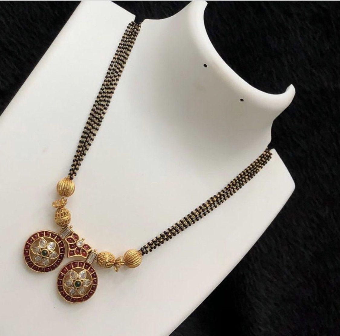 Kemp Stone Mangalsutra AJP2023-96 - Image 2