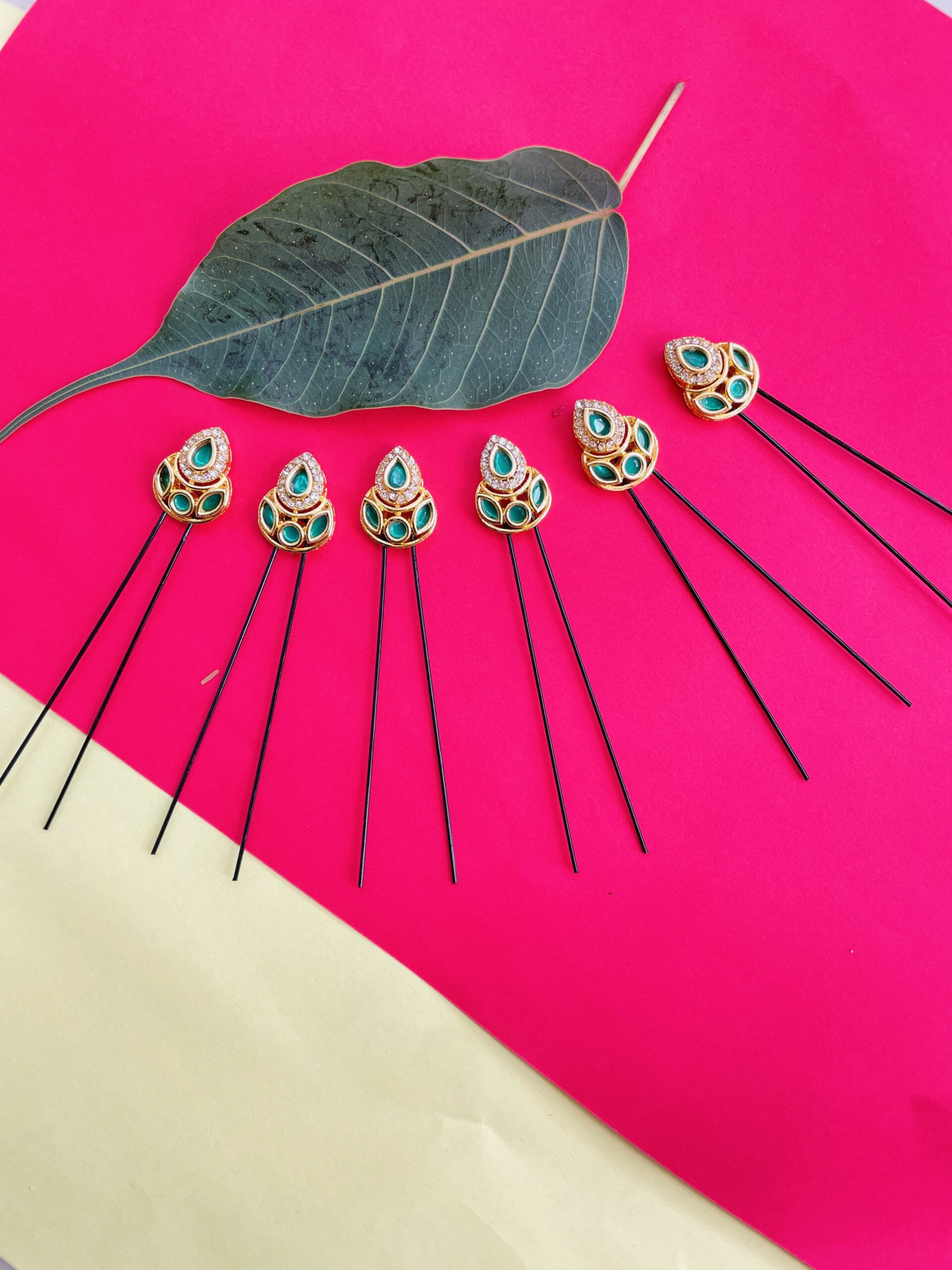 Badami Hair Pin (Pack Of 6 ) AJP2024-241 - Image 4