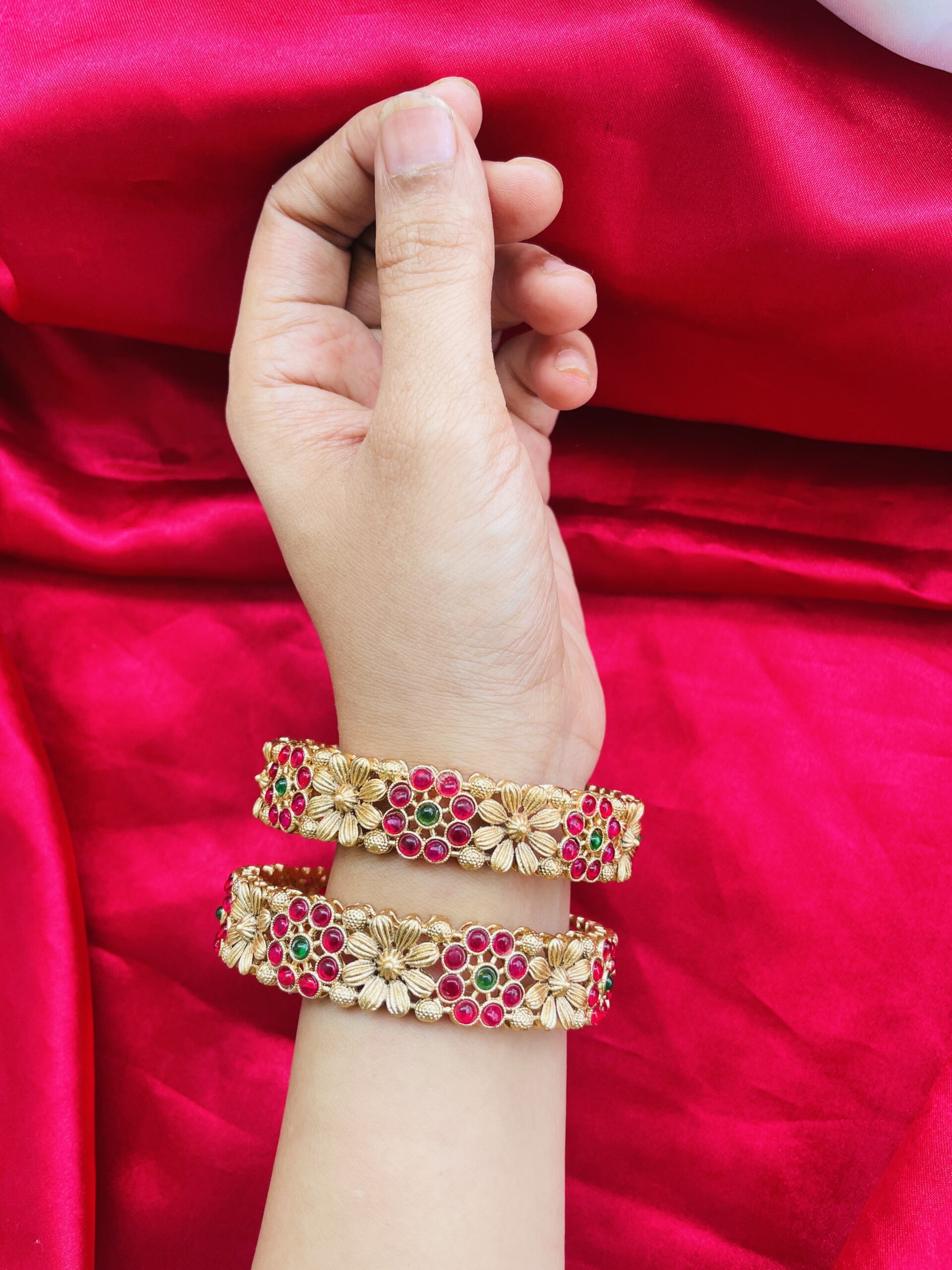 Pushpak Ruby Bangles AJP2024-96 - Image 2