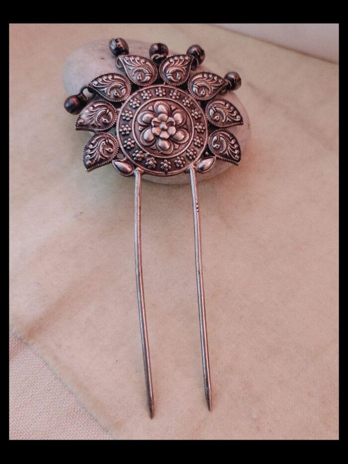 Silver Oxidised Hair Pin AJP2023-118