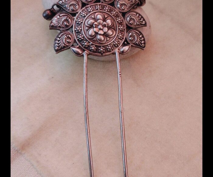 Silver Oxidised Hair Pin AJP2023-118