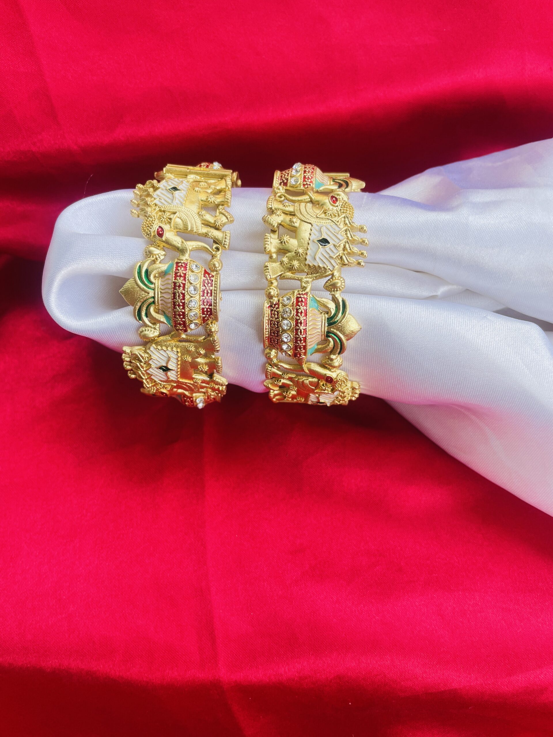 Elephant Kalash Bridal Bangles AJP2024-123
