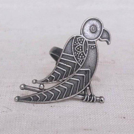 German Silver Oxidised Ring AJP2023-80 - Image 2