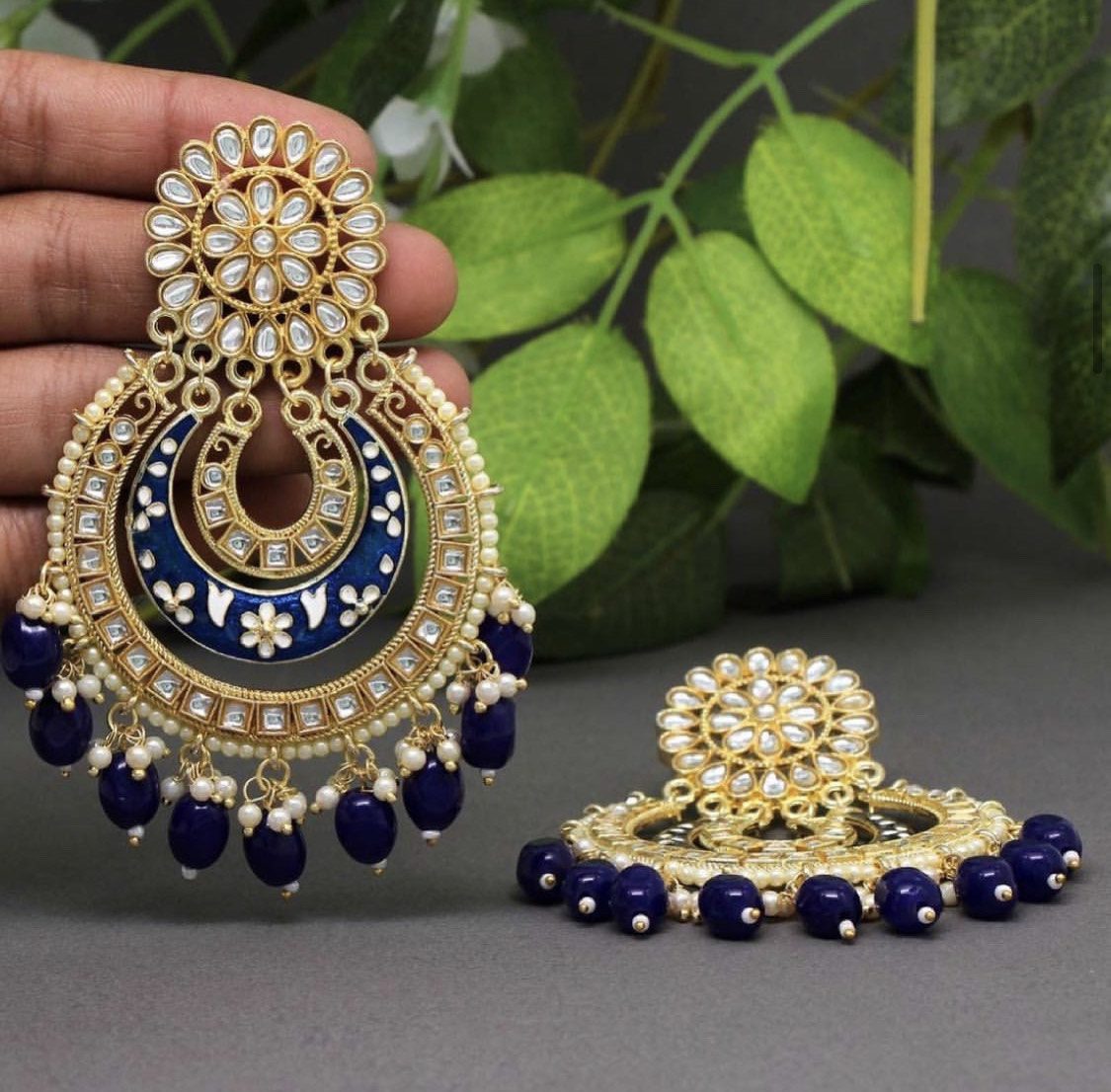 Kundan Meenakari Earring AJP2022-1 - Image 2