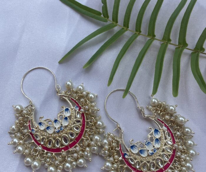 Meenakari Chandbali Earring AJP2022-31