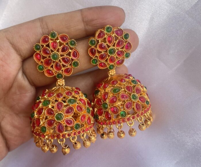 Multicolored Big Size Jhumka AJP2023-73