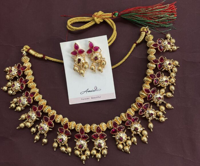 Traditional Necklace With Earrings AJP2023-351