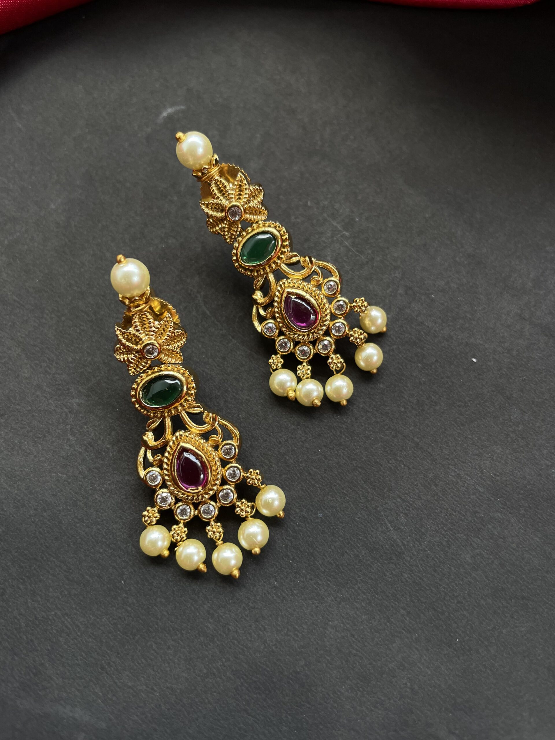 Guttasapusalu Necklace with Earrings AJP2023-258 - Image 4