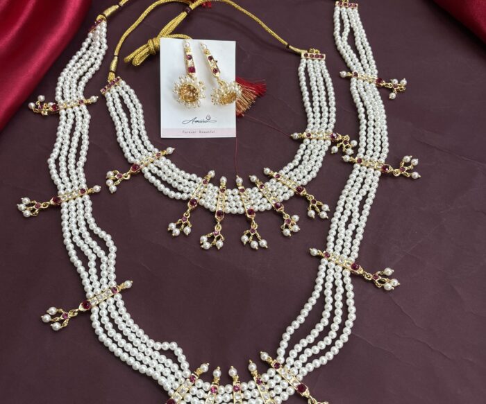 Motti Combo Necklace With Earrings AJP2023-352