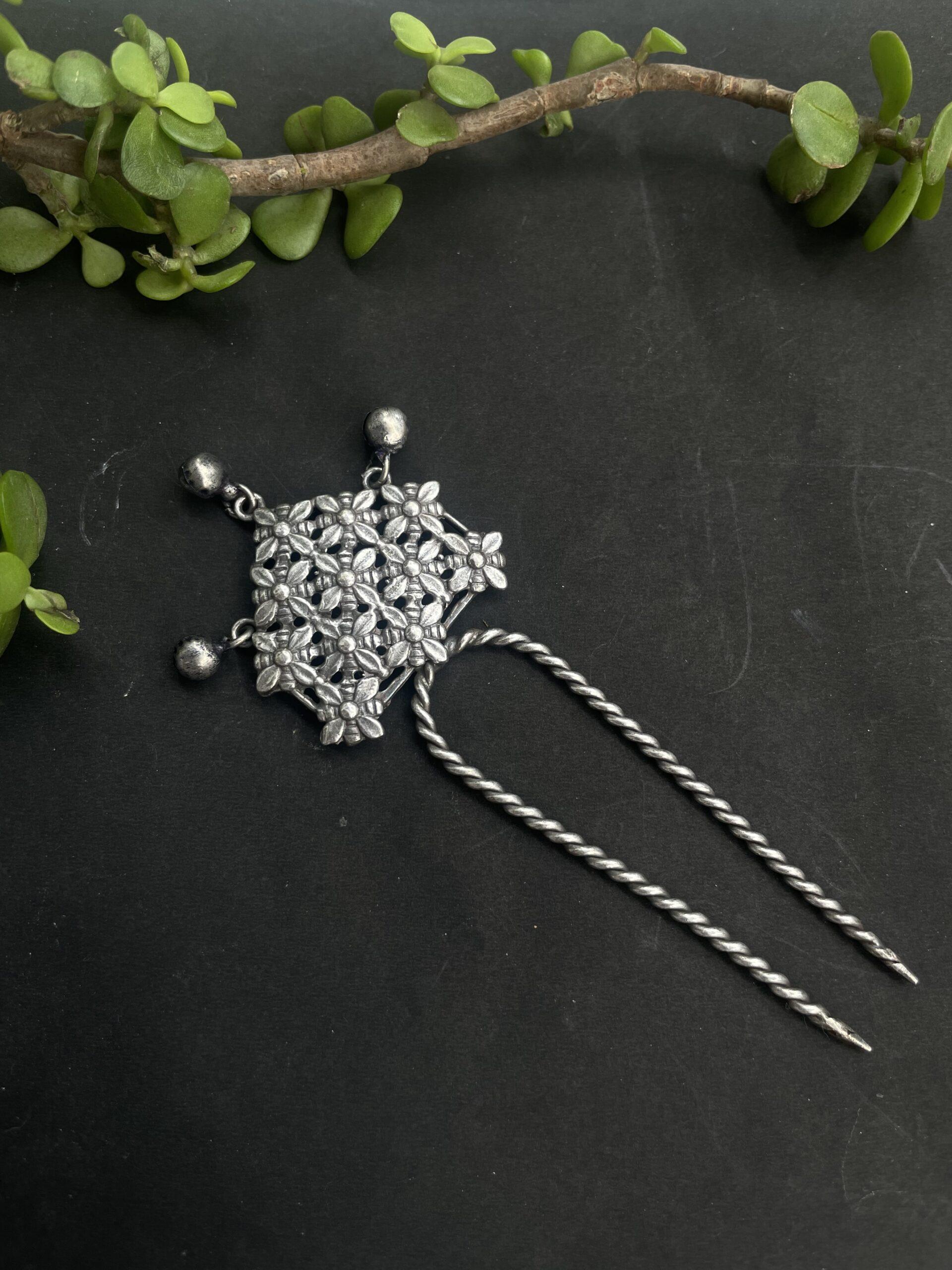 Hair Stick for Bun Flower Design Hair Pin AJP2023-107