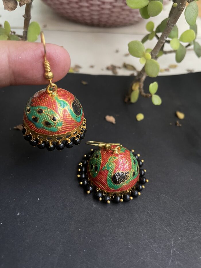 Multicolored Meenakari Jhumkas AJP2023-43