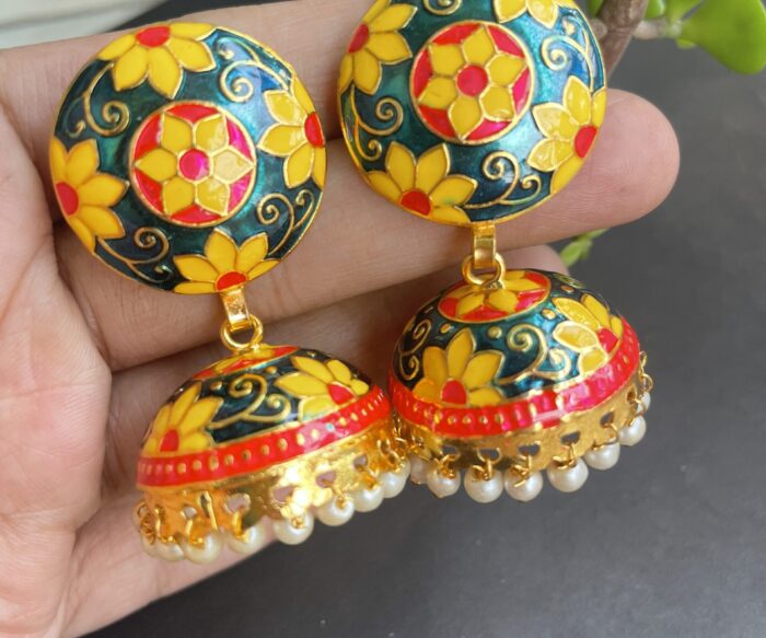 Traditional Meenakari Earrings AJP2023-11