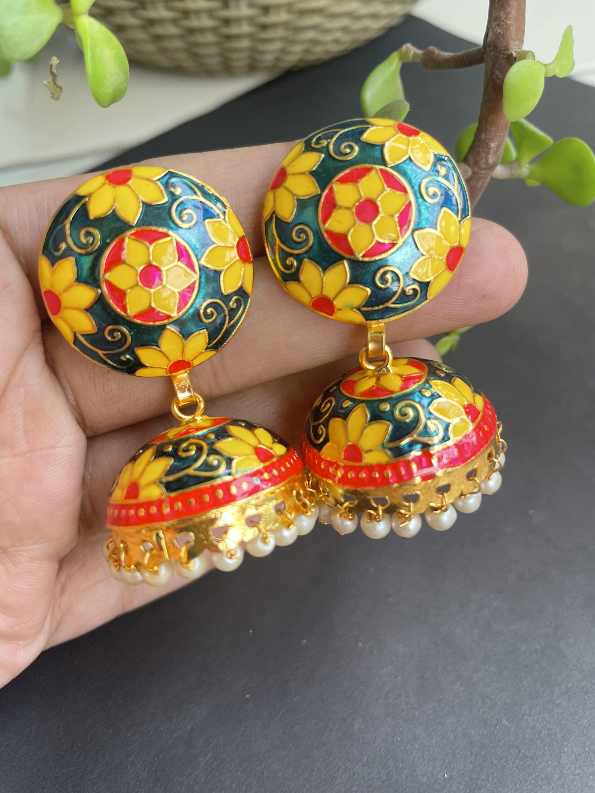Traditional Meenakari Earrings AJP2023-11