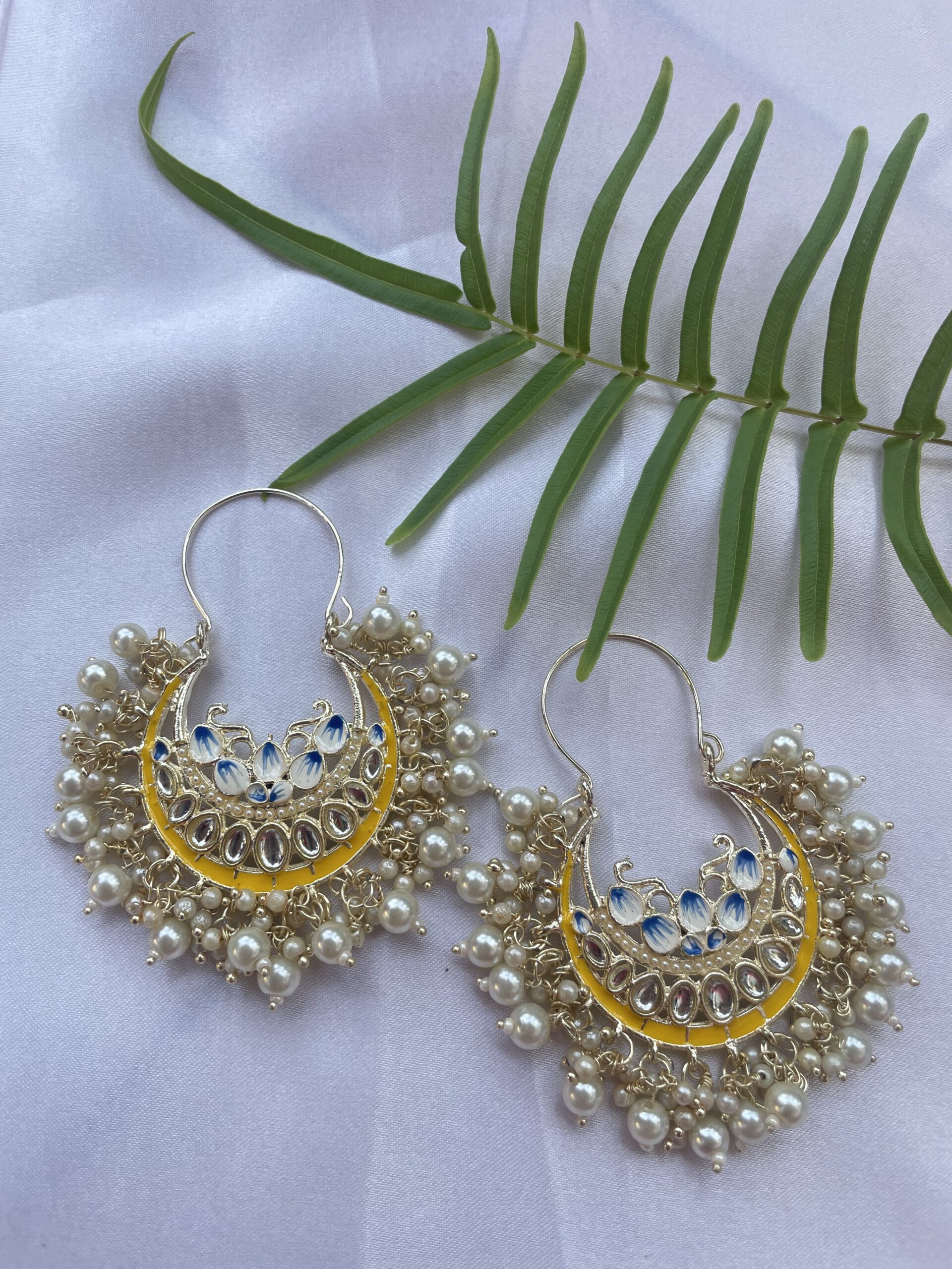 Meenakari Kundan Earring Combo AJP2023-55 - Image 2