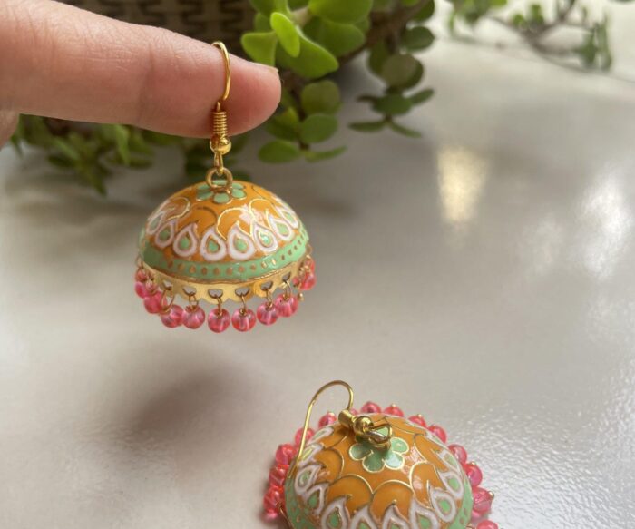 Large Size Meenakari Jhumkas AJP2023-170