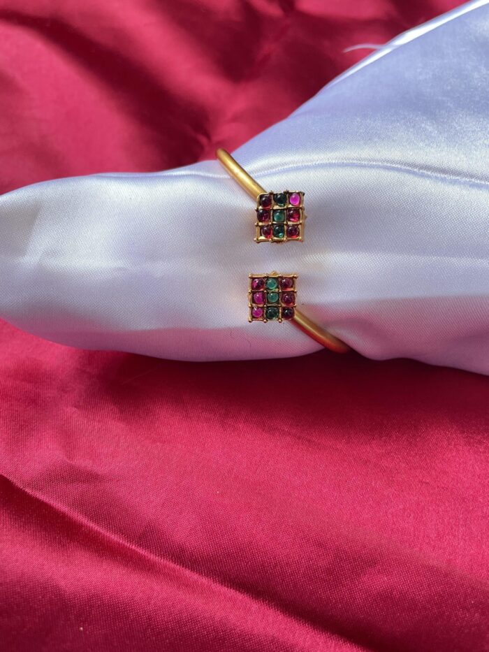 Gold-Toned Studded Kada Bracelet AJP2023-70