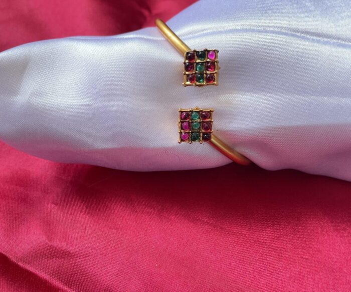 Gold-Toned Studded Kada Bracelet AJP2023-70