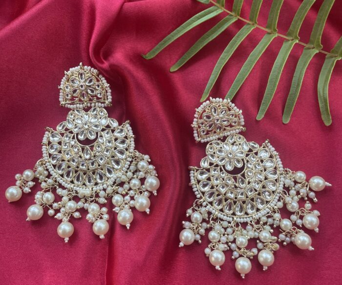 Kundan Earring With Motti Beads AJP2022-33