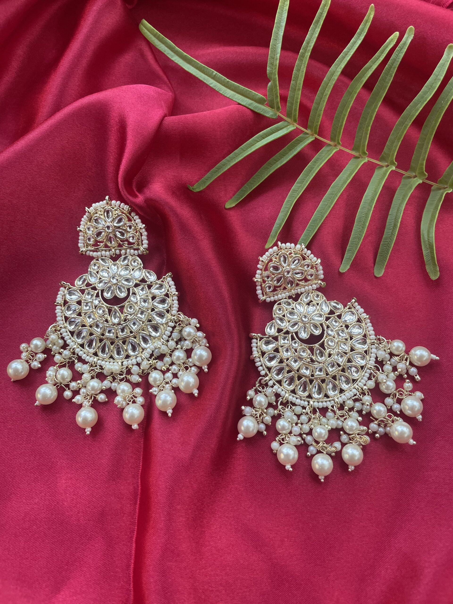 Kundan Earring With Motti Beads AJP2022-33
