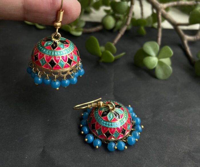 Small Sized Meenakari Earrings AJP2023-141