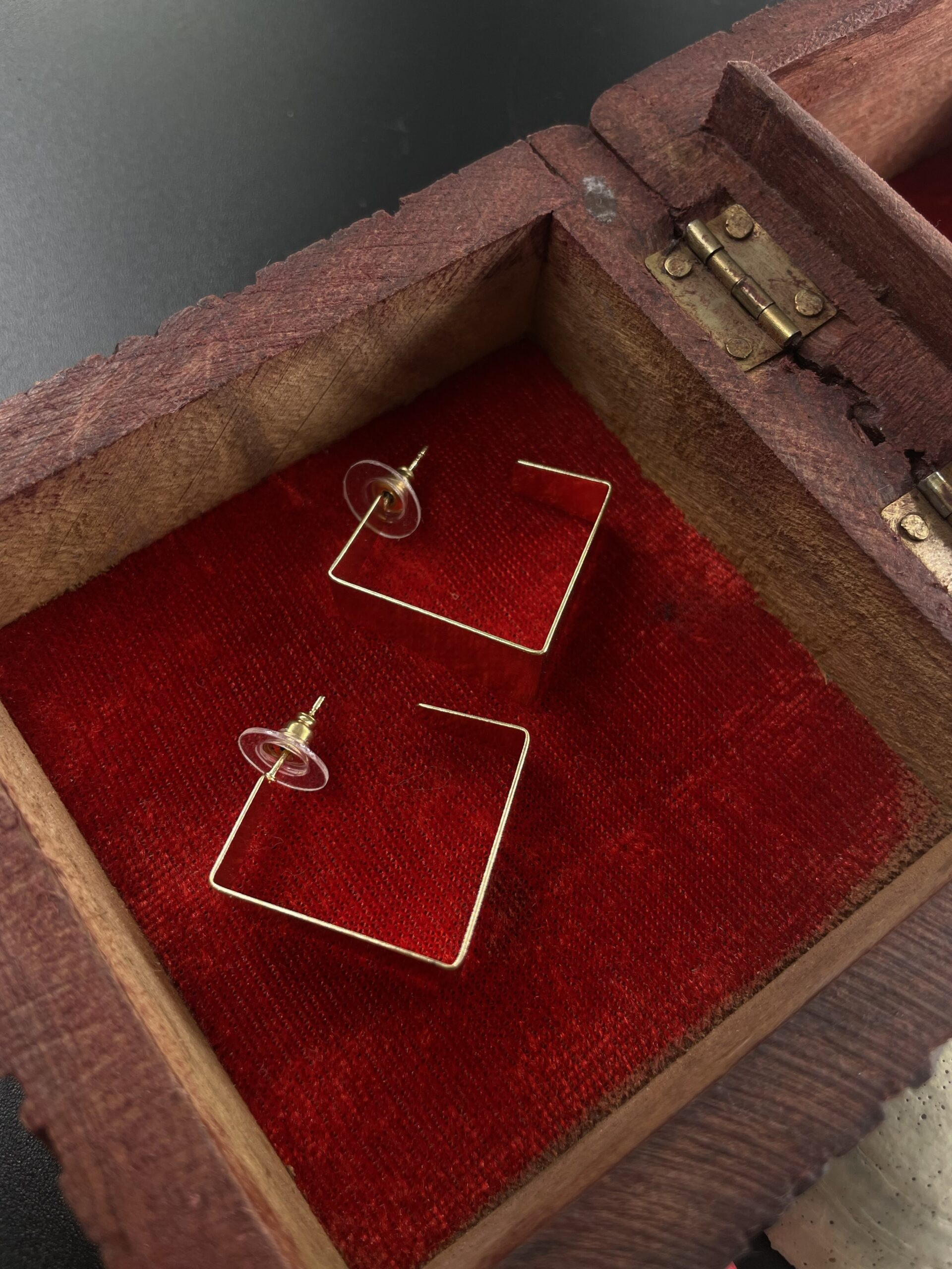 Gold Plated Hoop Earrings AJP2023-199 - Image 3