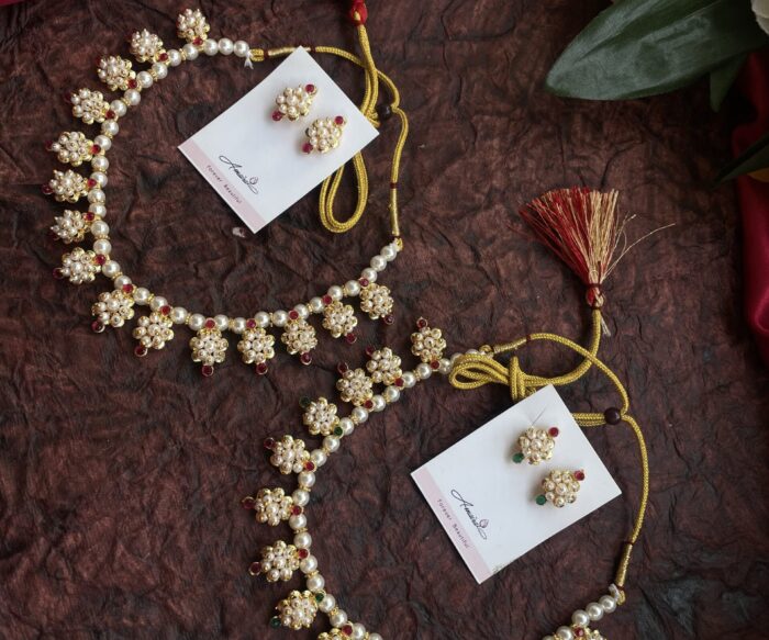 Handmade Necklace With Earrings AJP2024-77