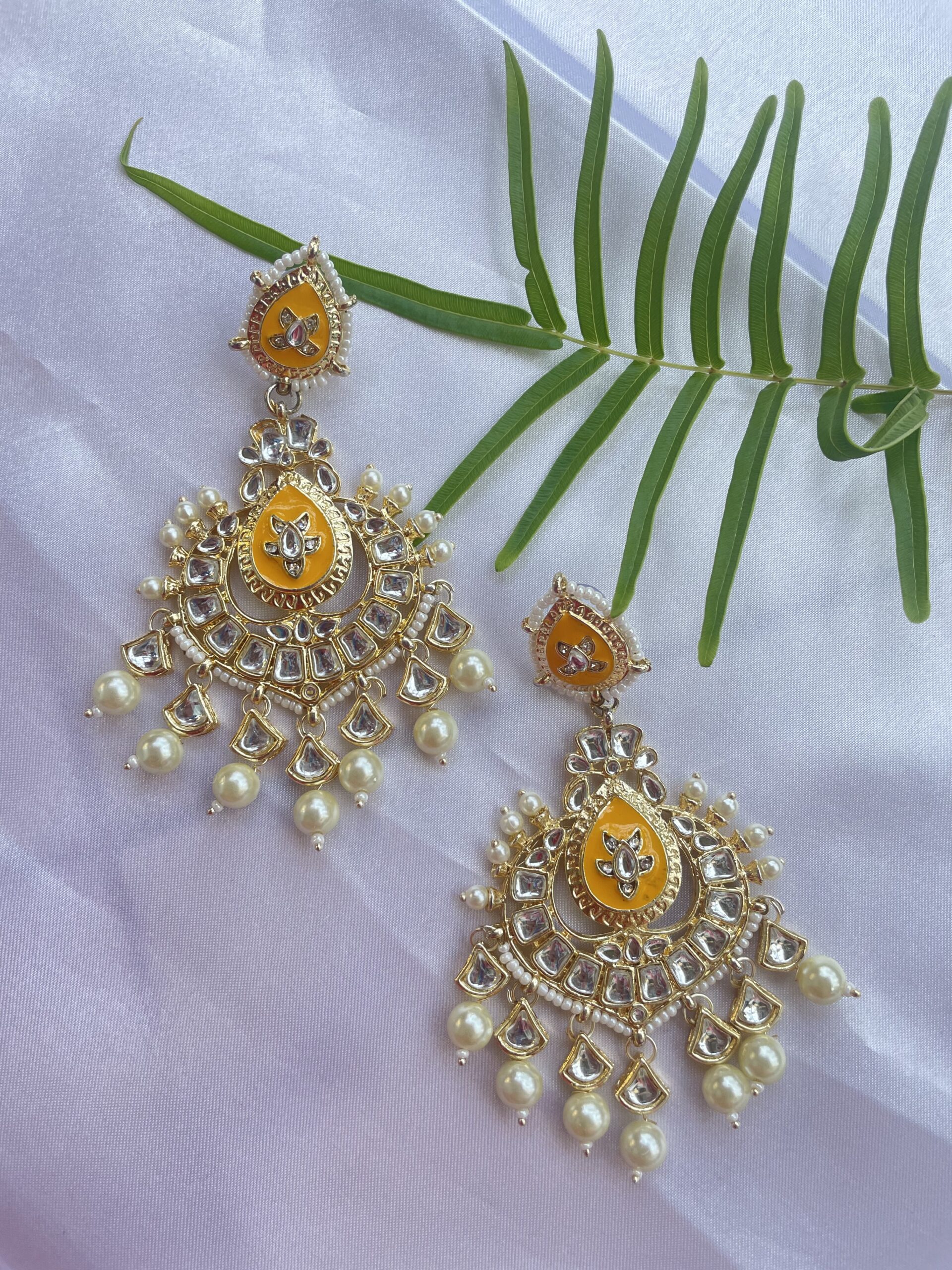 Meenakari Kundan Earring Combo AJP2023-55 - Image 3