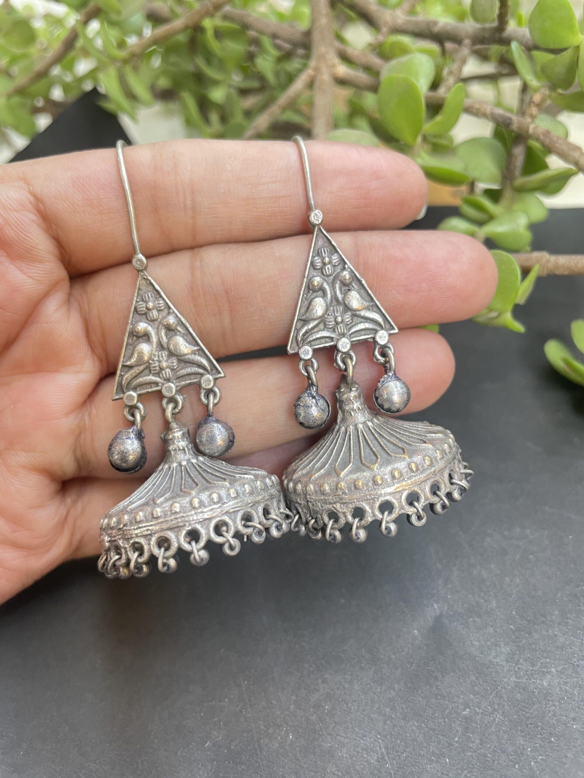 Hoop Style Oxidised Earring AJP2023-94