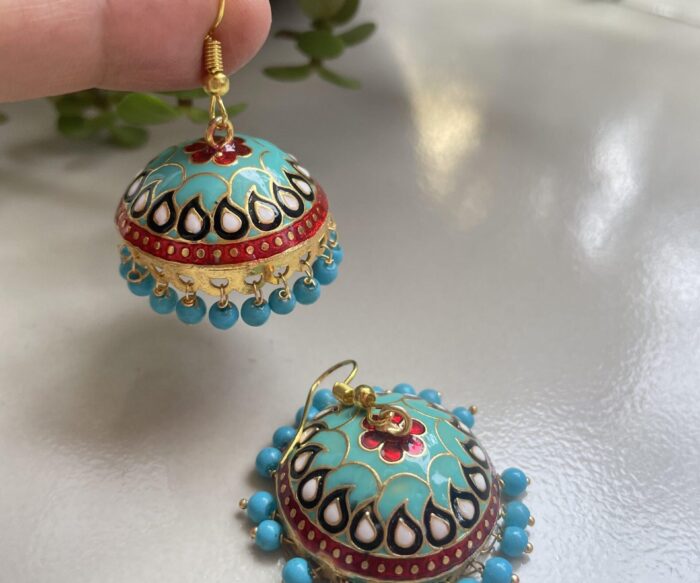 Large Size Meenakari Earrings AJP2023-171